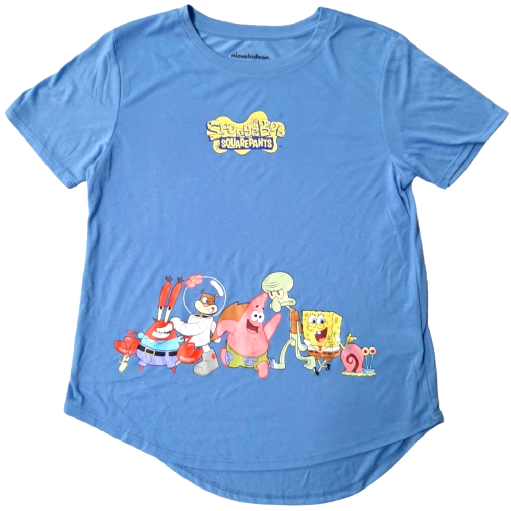 Womens Junior's SpongeBob & Friends Graphic Tshirt
